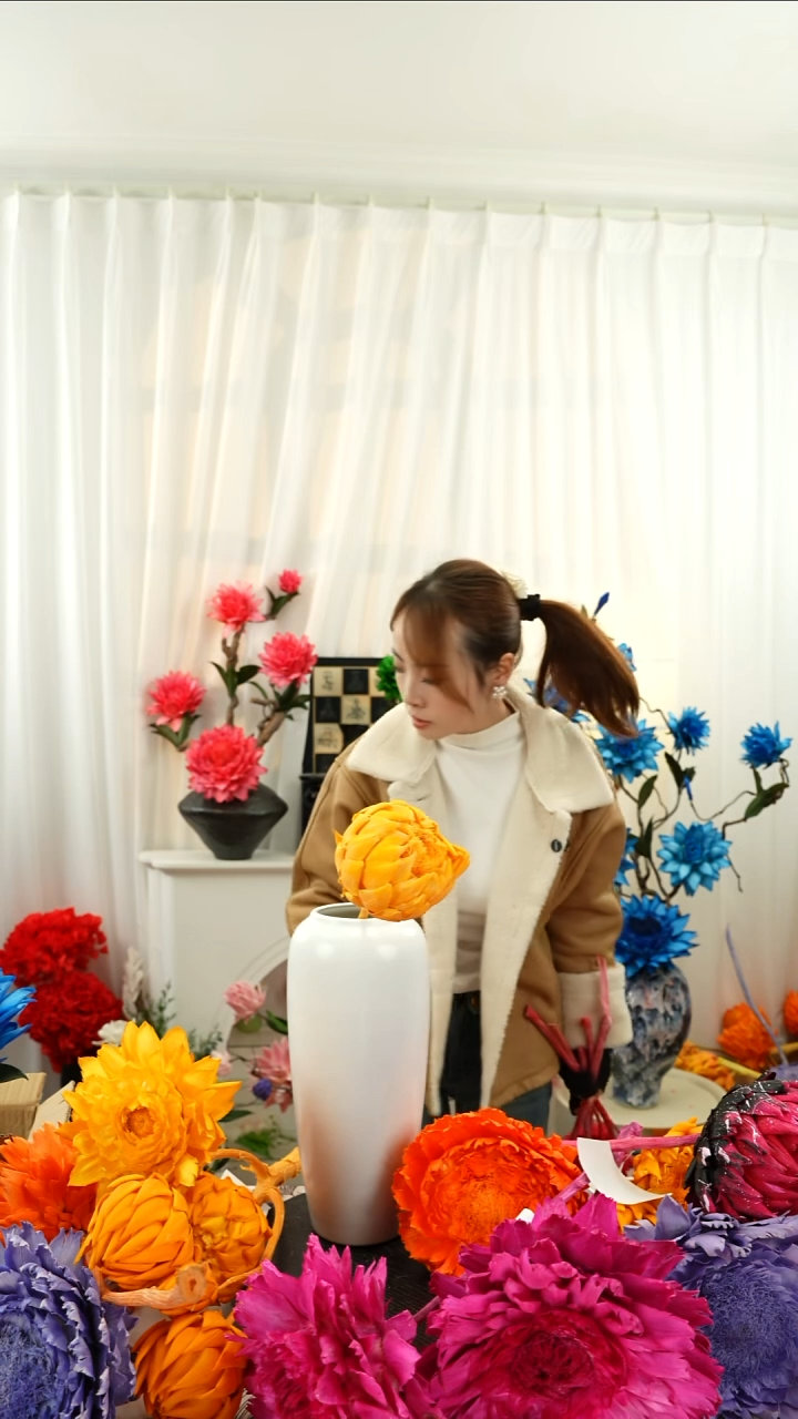 永生洋蓟 霸王花1头叶片有伤【橙色】A37