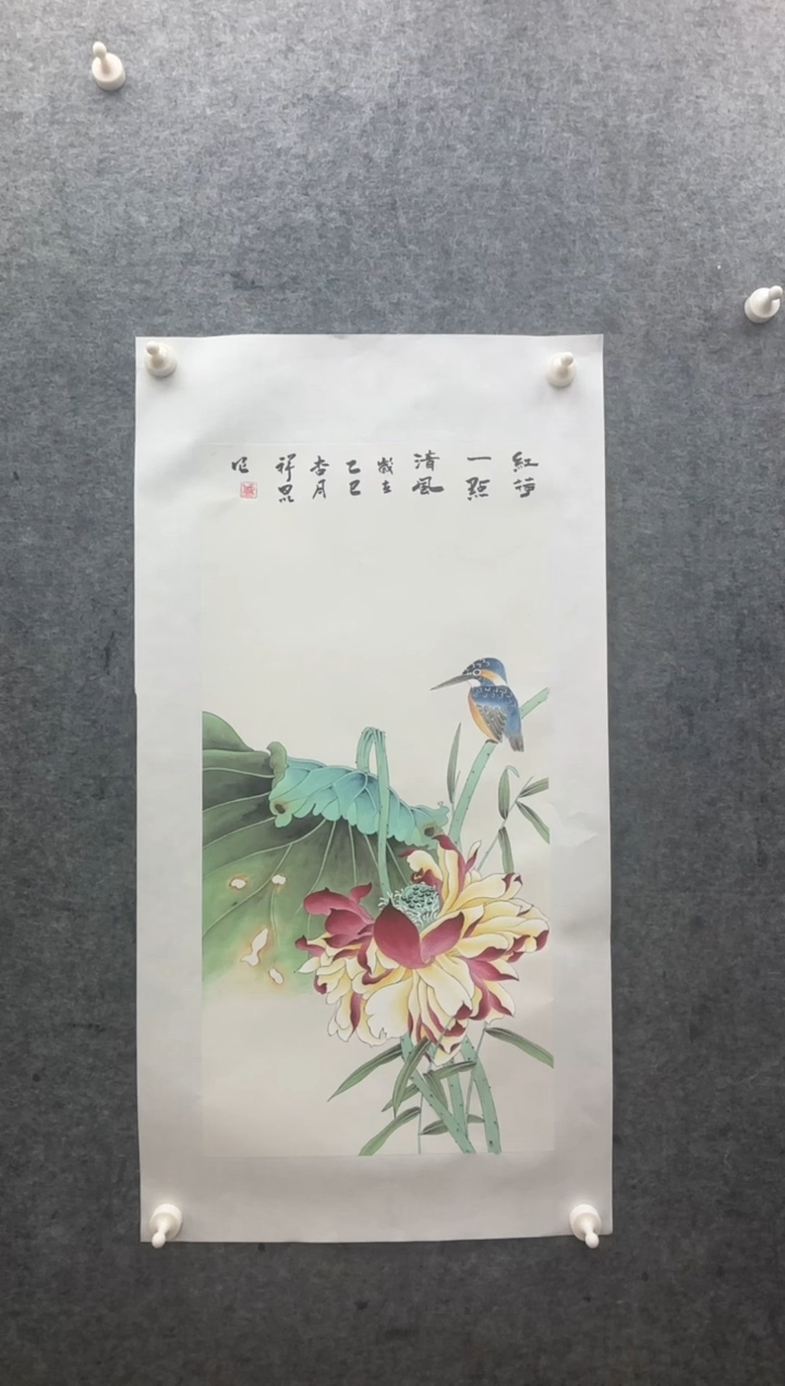 国画盛祥昆精品手绘花鸟