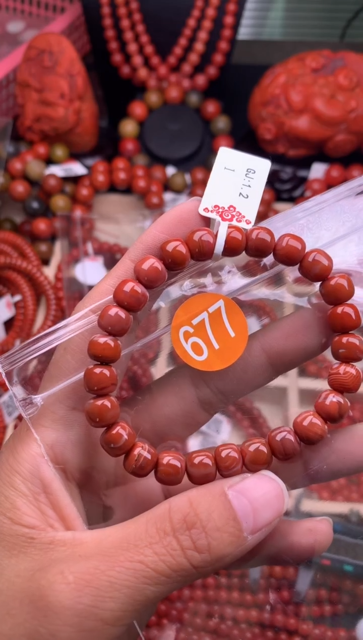 【闪购商品】南红玛瑙珠宝奇石未镶嵌677-8