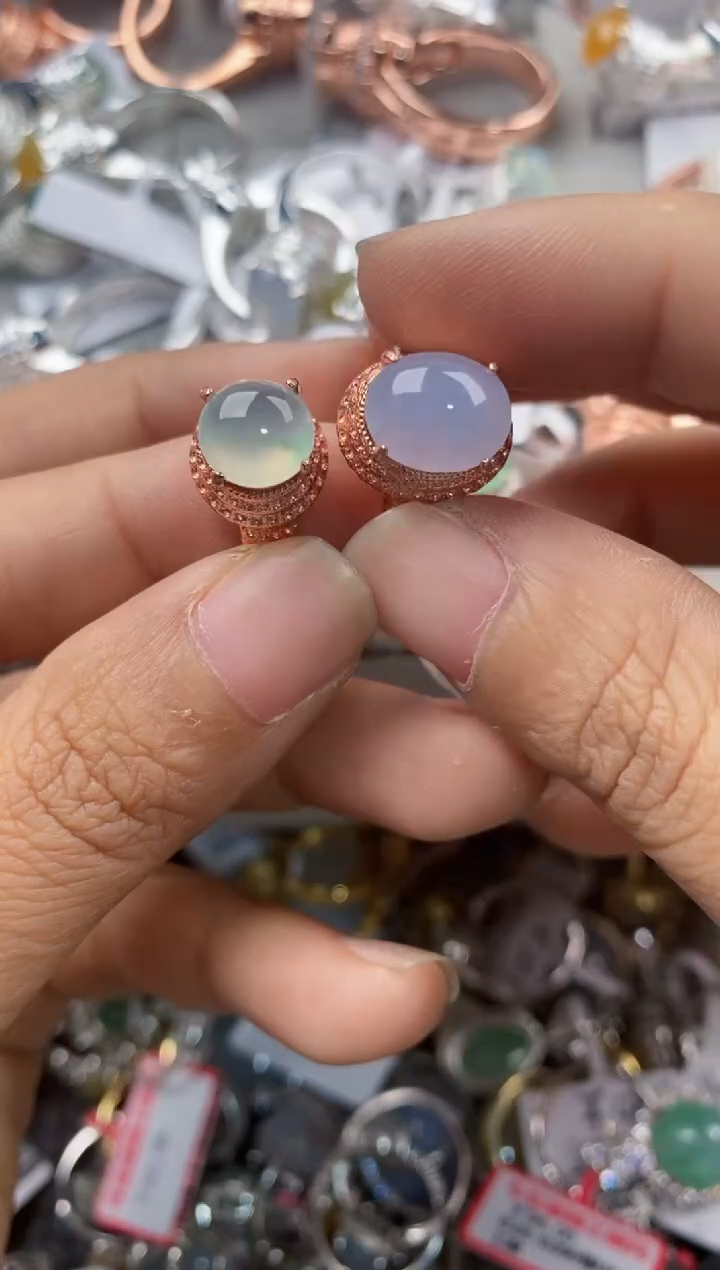 未镶嵌戒指翡翠555---1