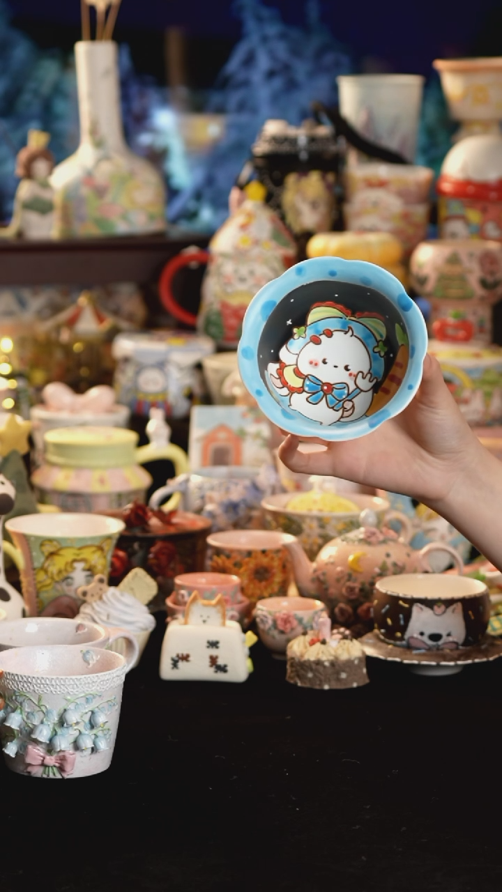 其他陶景德镇釉下彩手绘设计师款陶瓷