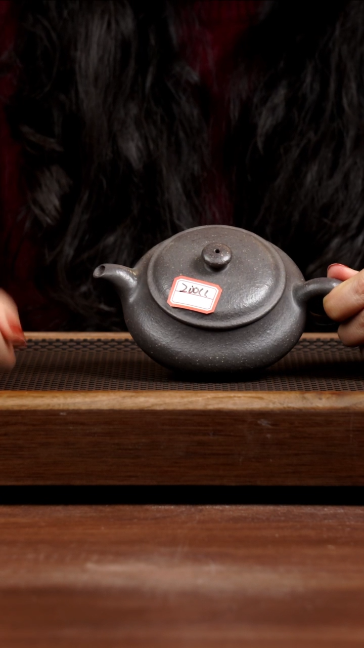 【闪购商品】紫砂茶壶8目粗砂天青明炉200CC