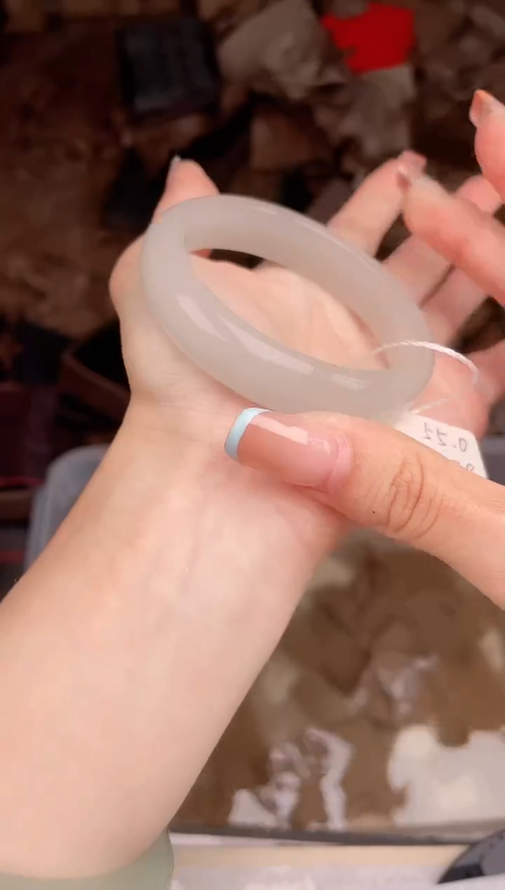 石英质玉手镯未镶嵌A133-55.0