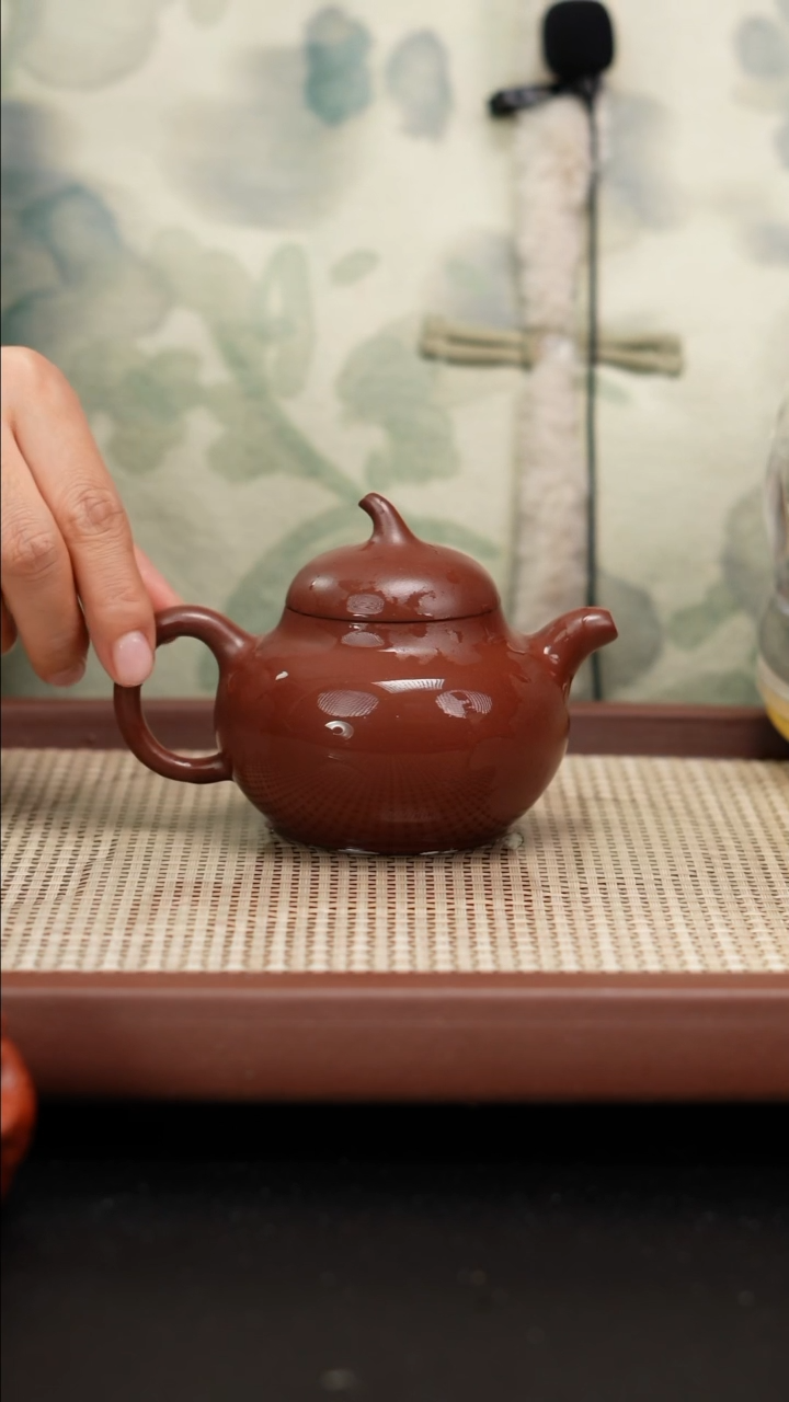 【闪购商品】紫砂茶壶龙血砂茄瓜180CC