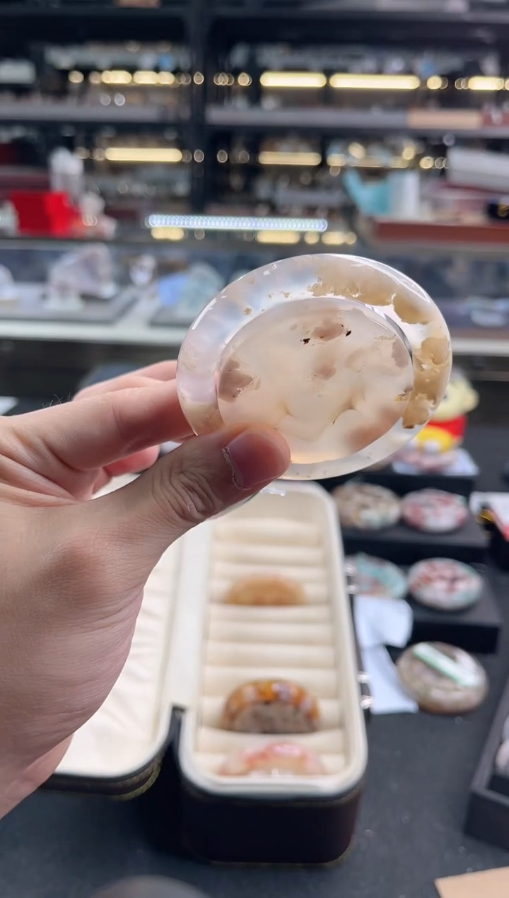 未镶嵌手镯石英质玉54圈口 （赠品镯心）342609