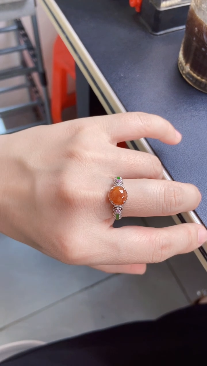 翡翠银S925镶嵌戒指54654654