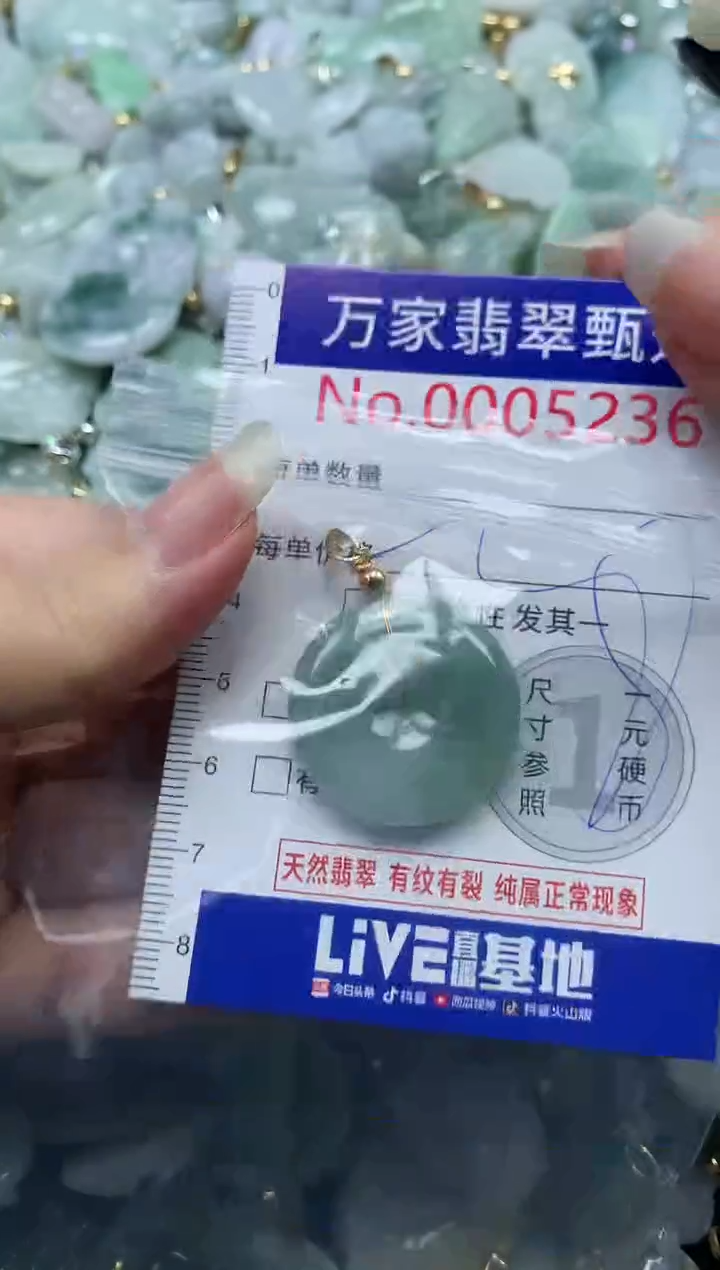 吊坠(不含链)未镶嵌翡翠5236