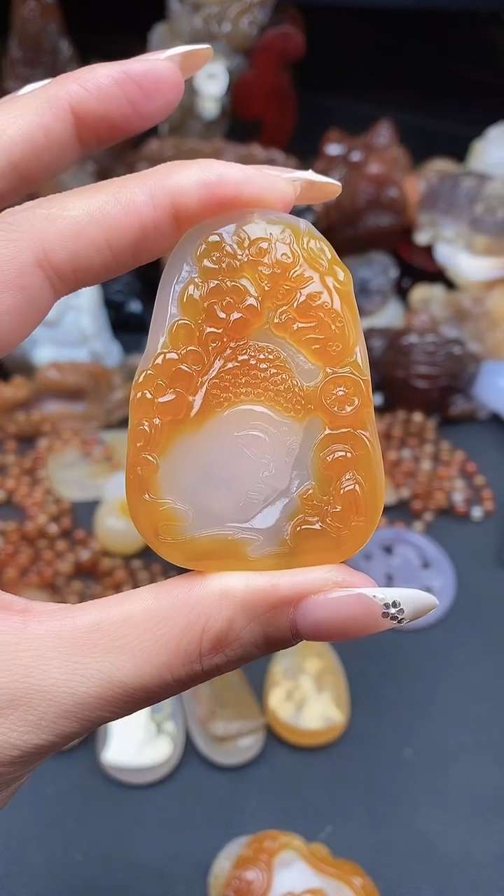 玛瑙/玉髓未镶嵌颈饰dd