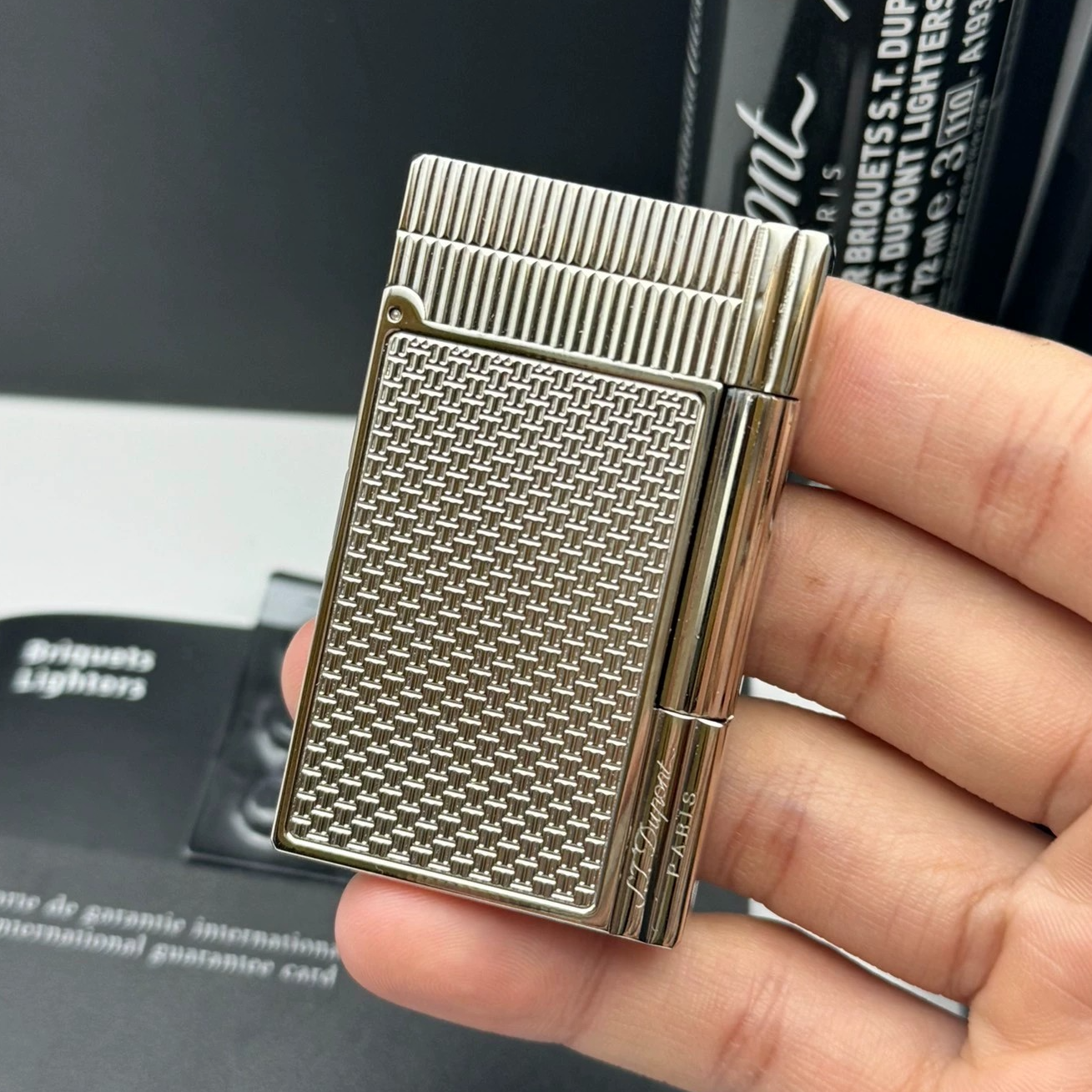 朗声纯铜巴黎充气明火打火机侧滑砂轮创意点烟器高档礼品