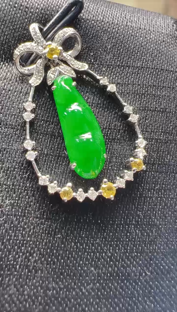 【闪购商品】翡翠吊坠(不含链)18K金镶嵌多样性团购发一件