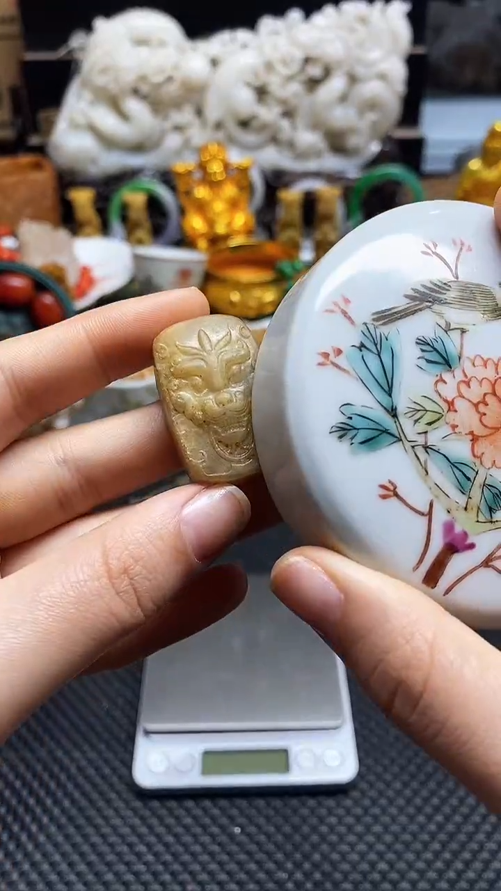 【闪购商品】瓷片瓷片瓷器 摆件1个