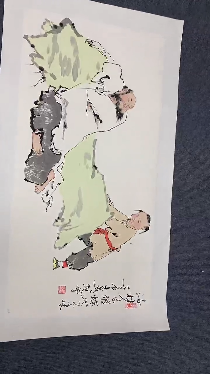 横款精品三尺人物，