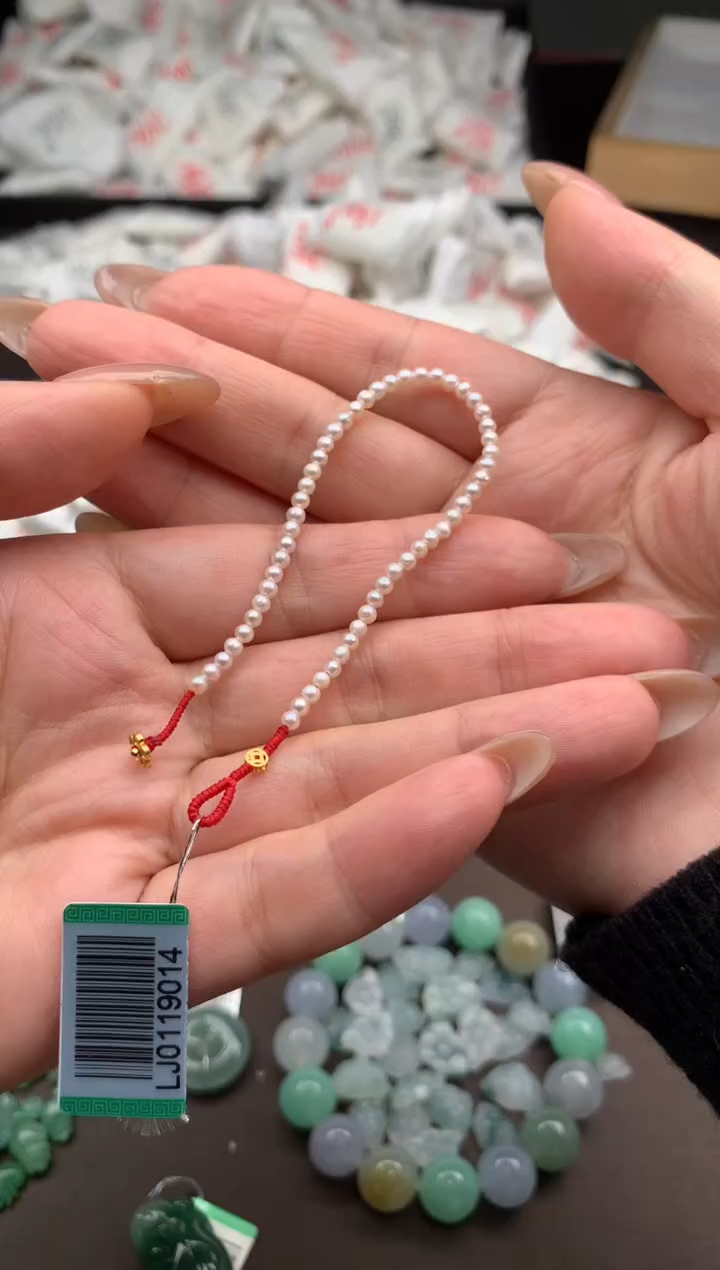【闪购商品】淡水珍珠手绳18K金镶嵌一
