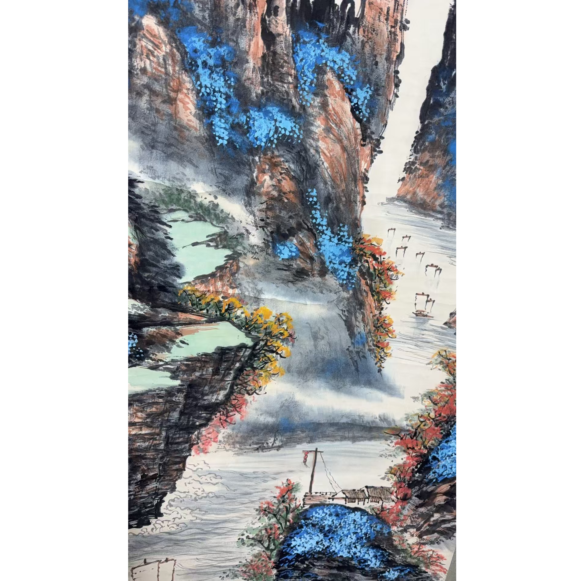 魏老款 山水立轴 135 65 7.8平尺