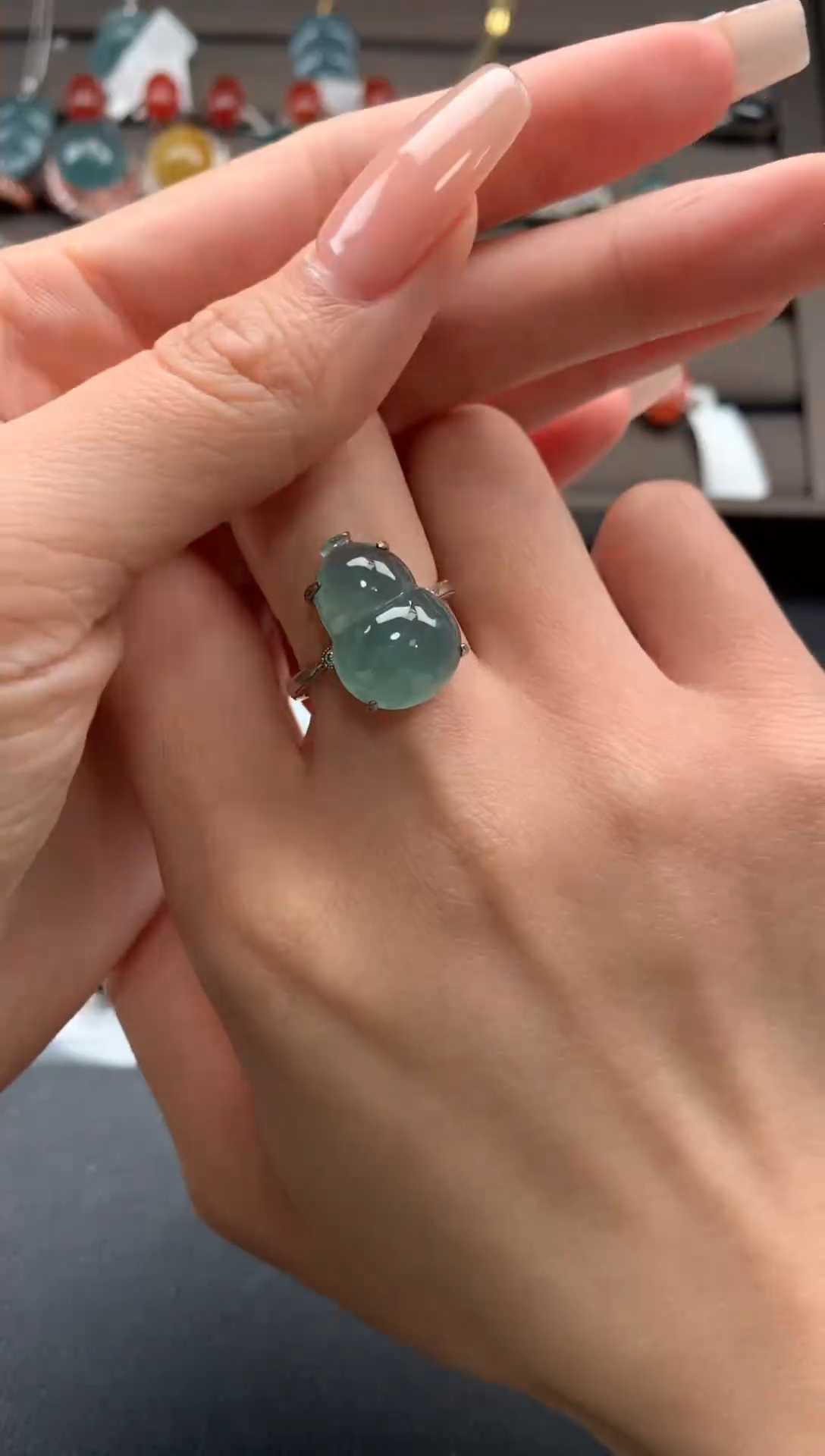 【闪购商品】翡翠戒指银S925镶嵌321321333