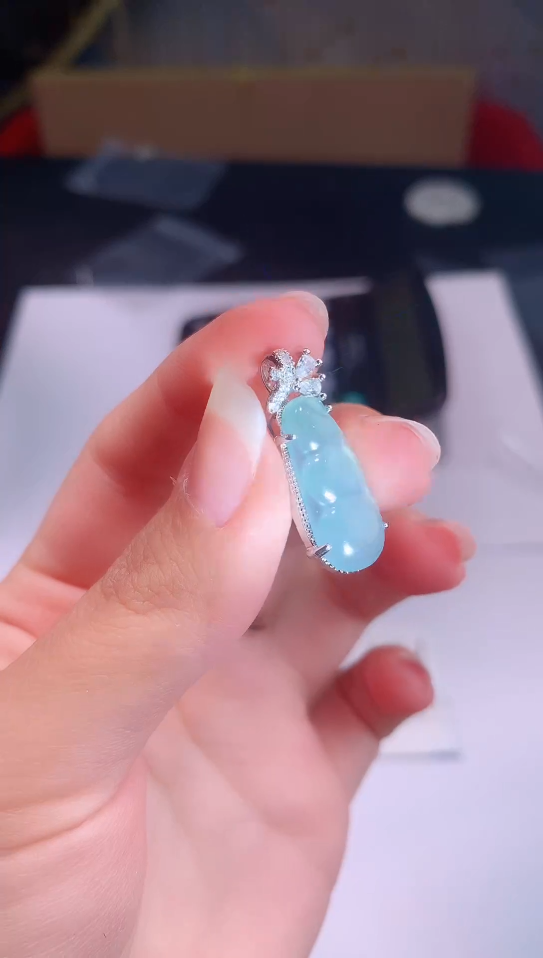 颈饰未镶嵌翡翠0芹0翡翠珠宝762