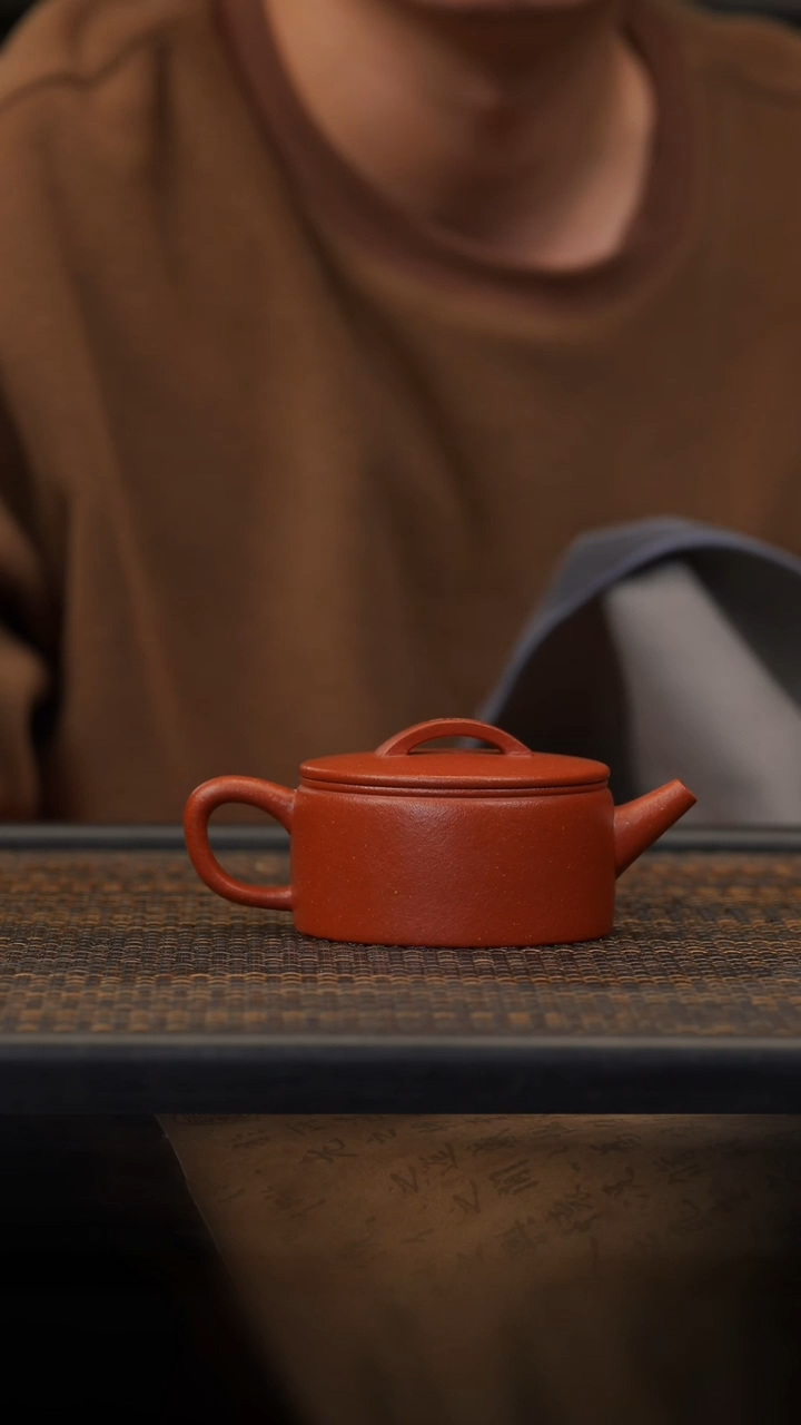 【闪购商品】紫砂茶壶11空山造器  纯红汉瓦