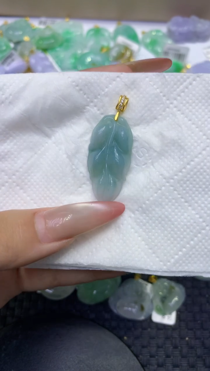 颈饰未镶嵌翡翠天然缅甸A货翡翠