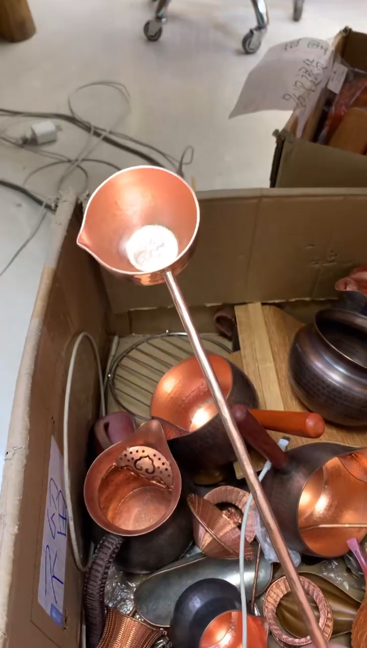 紫铜手工长柄勺子