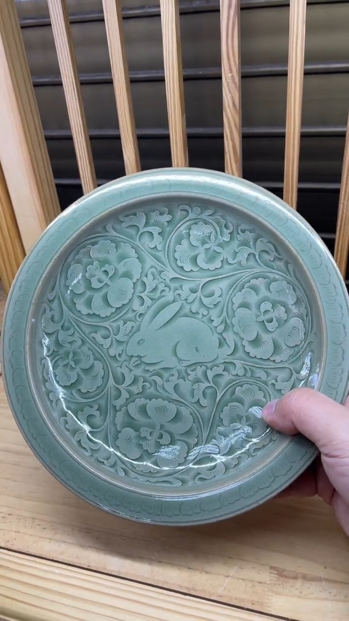 【闪购商品】摆件牡丹高足盘王晓娜