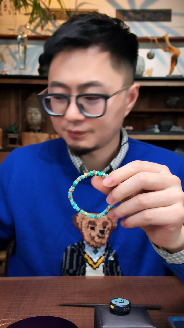 未镶嵌手串定制绿松石绿松石随型手串SH（竞）