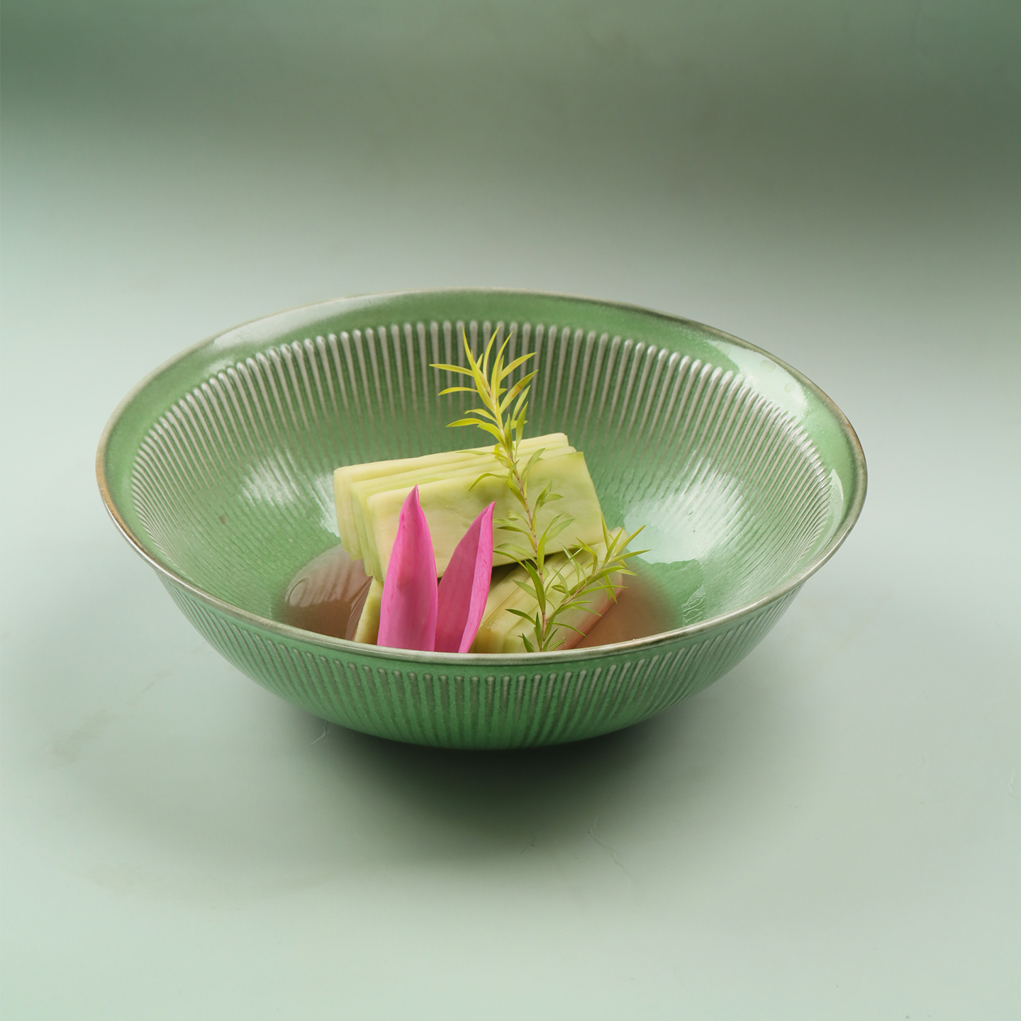 先锋匠厨 中式优雅风陶瓷碗火锅店菜碗田园风餐具加厚创意餐具