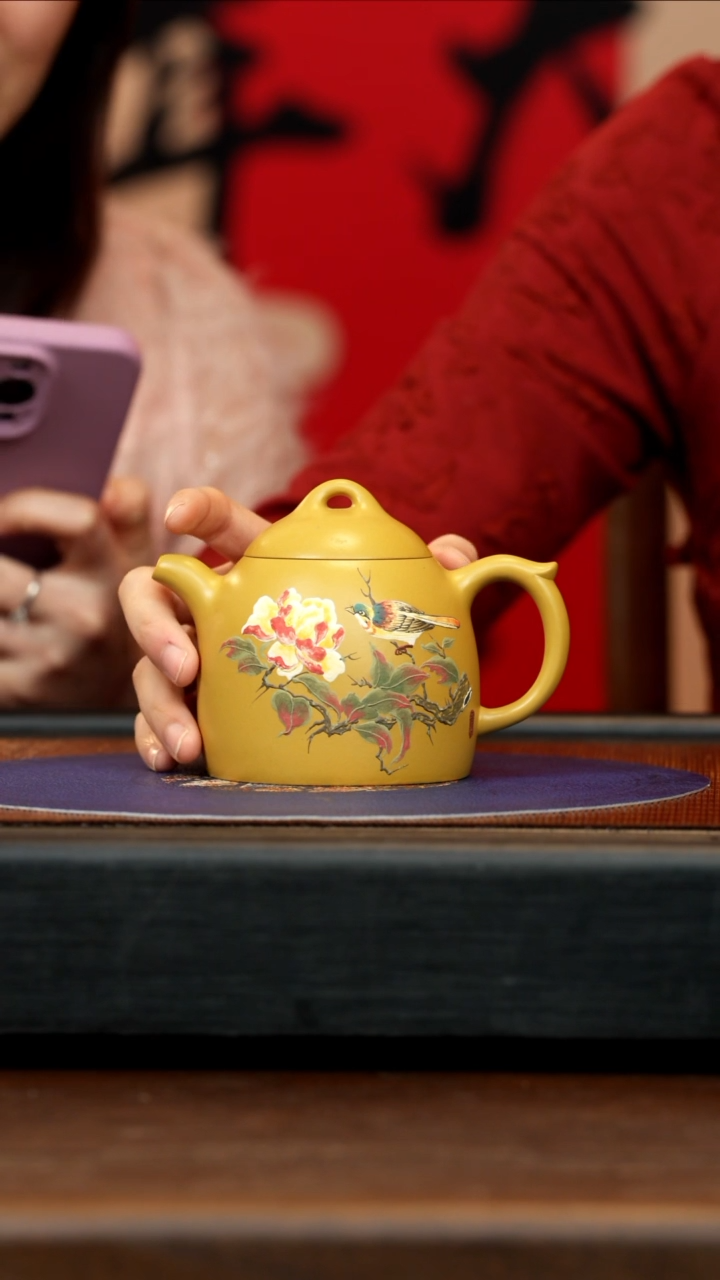 【闪购商品】紫砂茶壶YJB 黄金朱泥 秦权 251cc