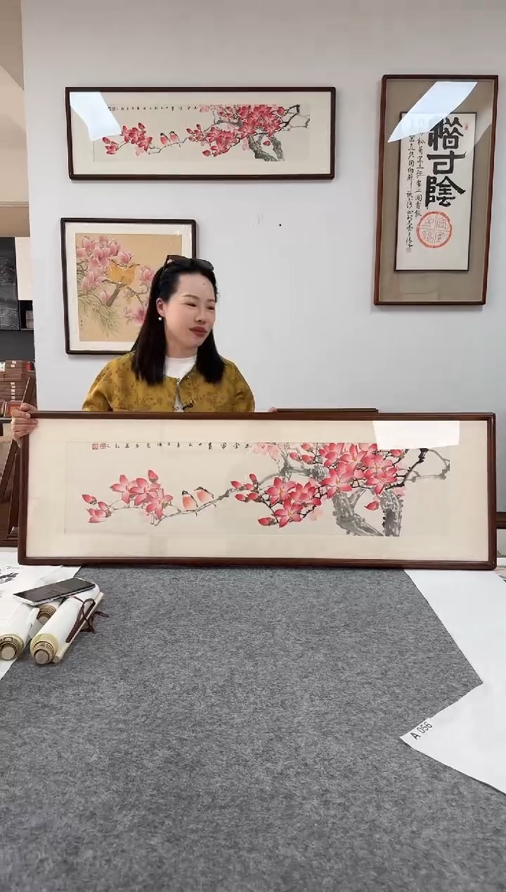 书法韦传泉-玉兰-40*123尺寸手绘同款