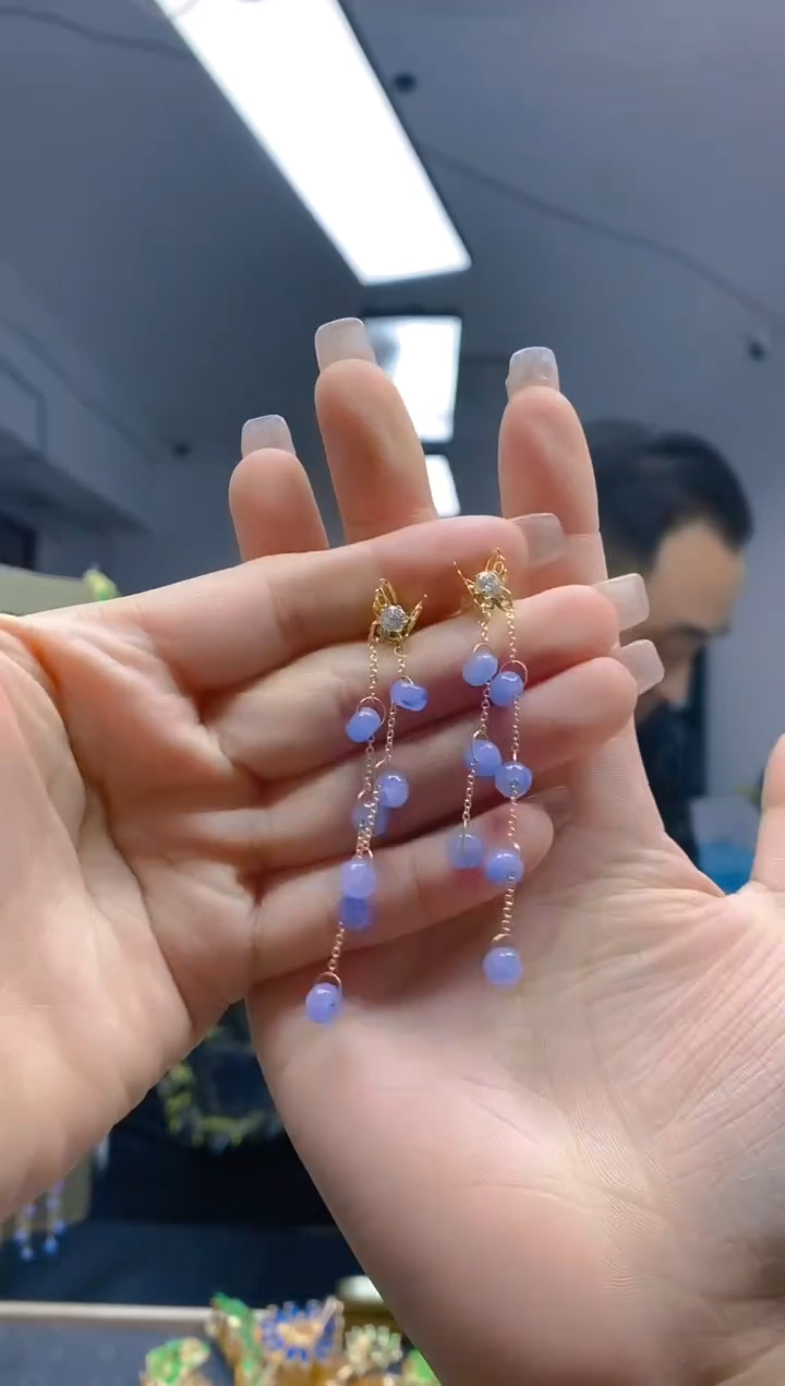 【闪购商品】翡翠耳饰合金369翡翠耳钉