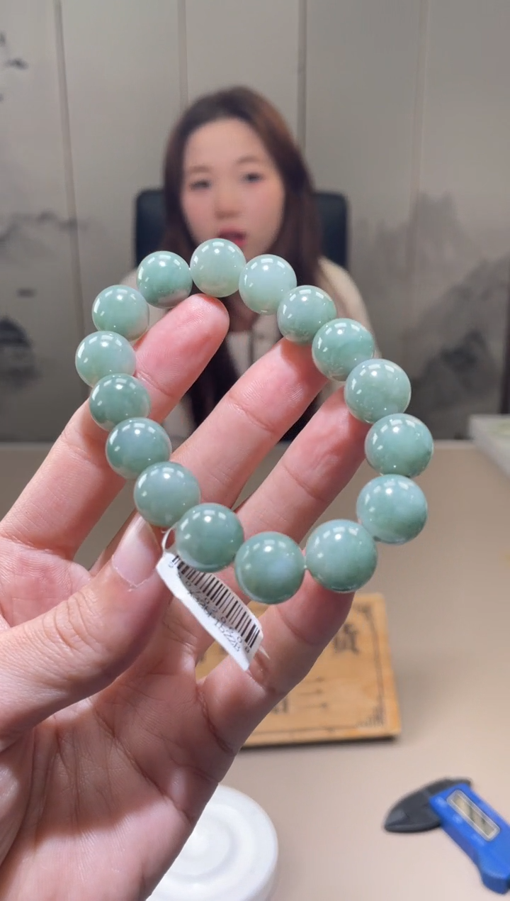 未镶嵌定制翡翠珠串 拍一发一