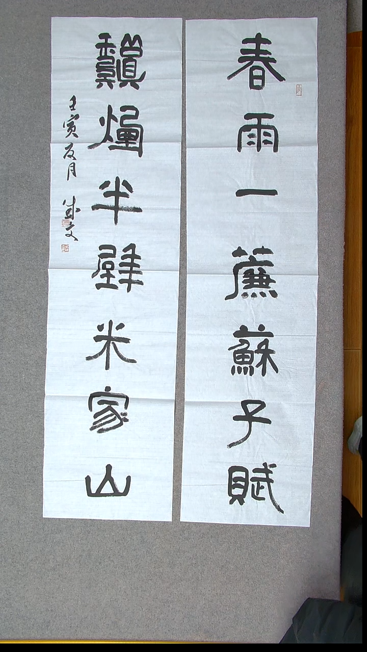 书法苟成文甘肃定西138*34*2 尺寸