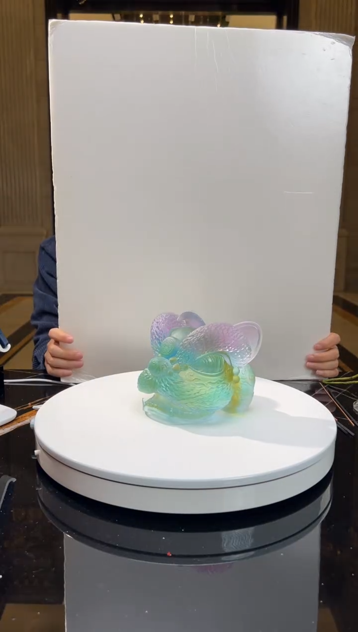 【闪购商品】摆件FML069醒狮水晶琉璃艺术摆件