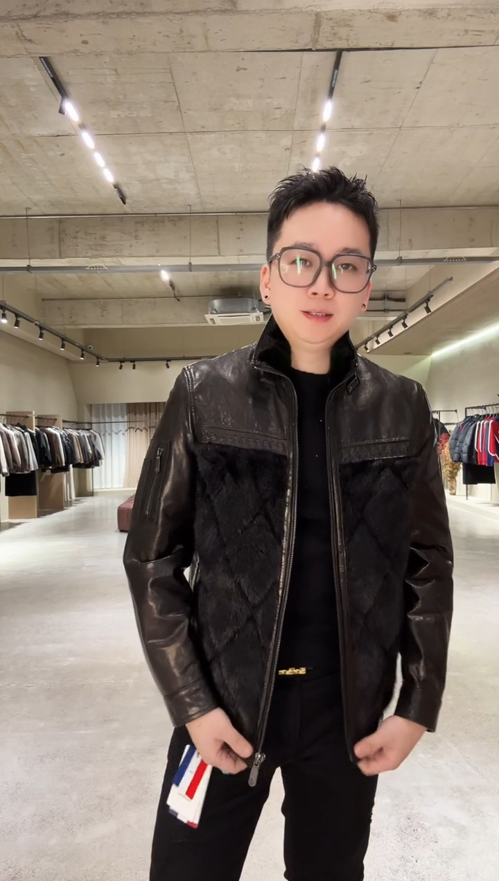 男士水貂真皮羽绒 50码（120-135斤）