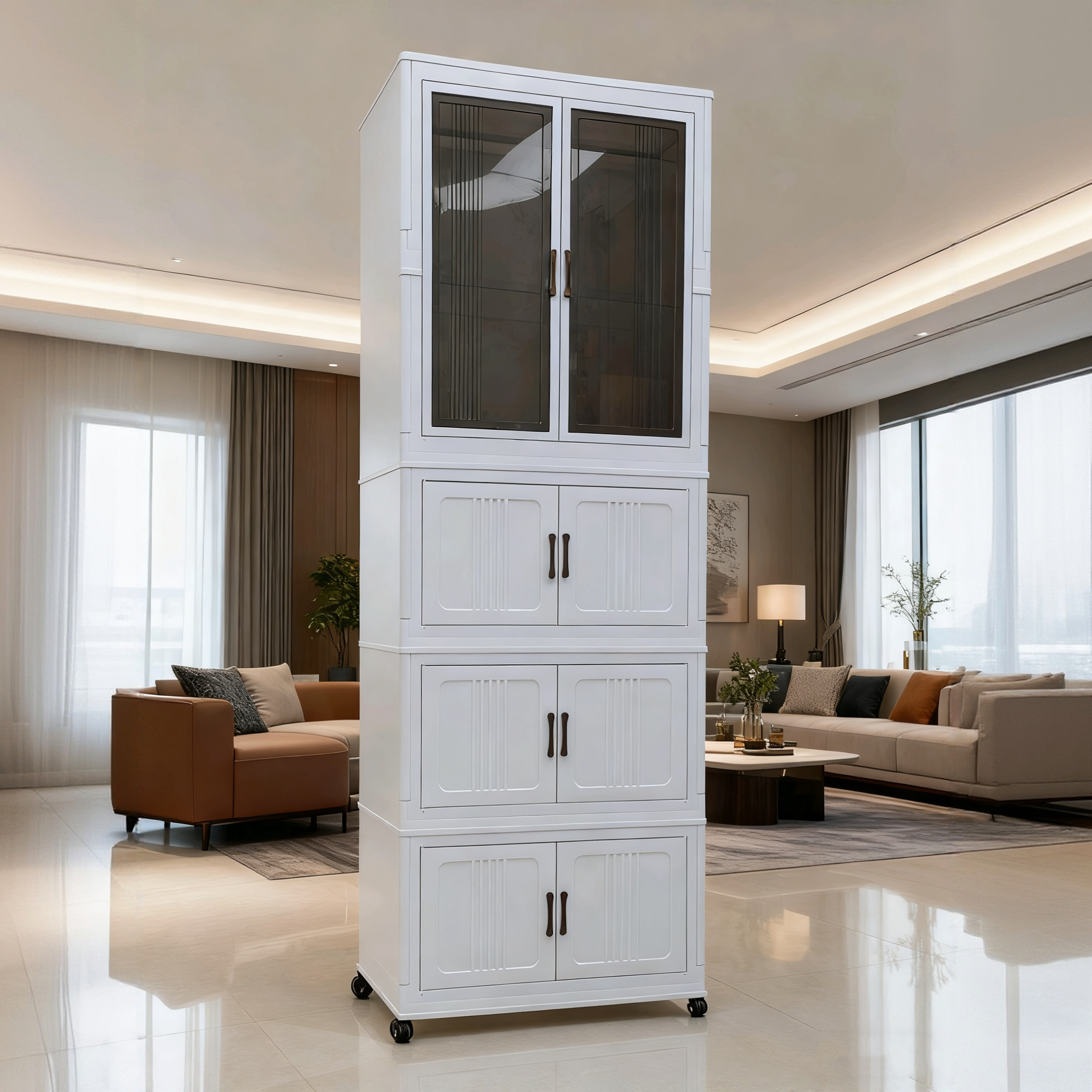 【顺丰】【巨深能装能挂】巨深59CM大容量折叠挂衣收纳柜衣柜加深橱柜