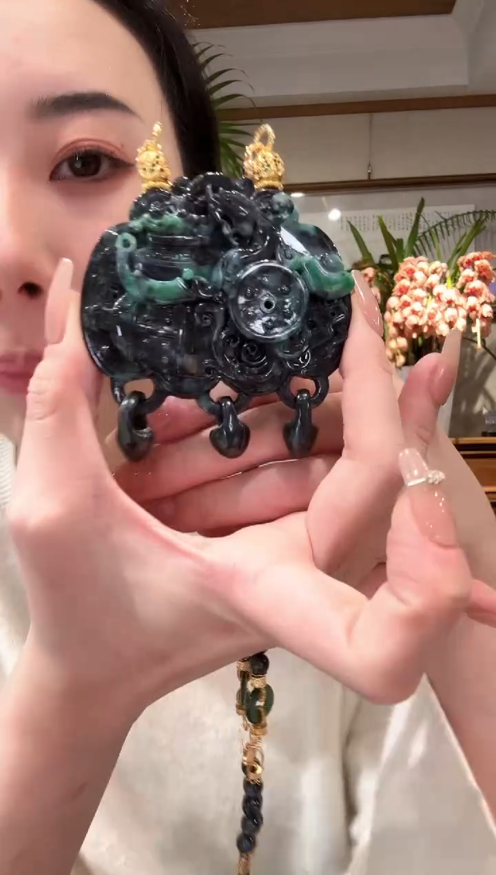 【闪购商品】翡翠颈饰未镶嵌国风