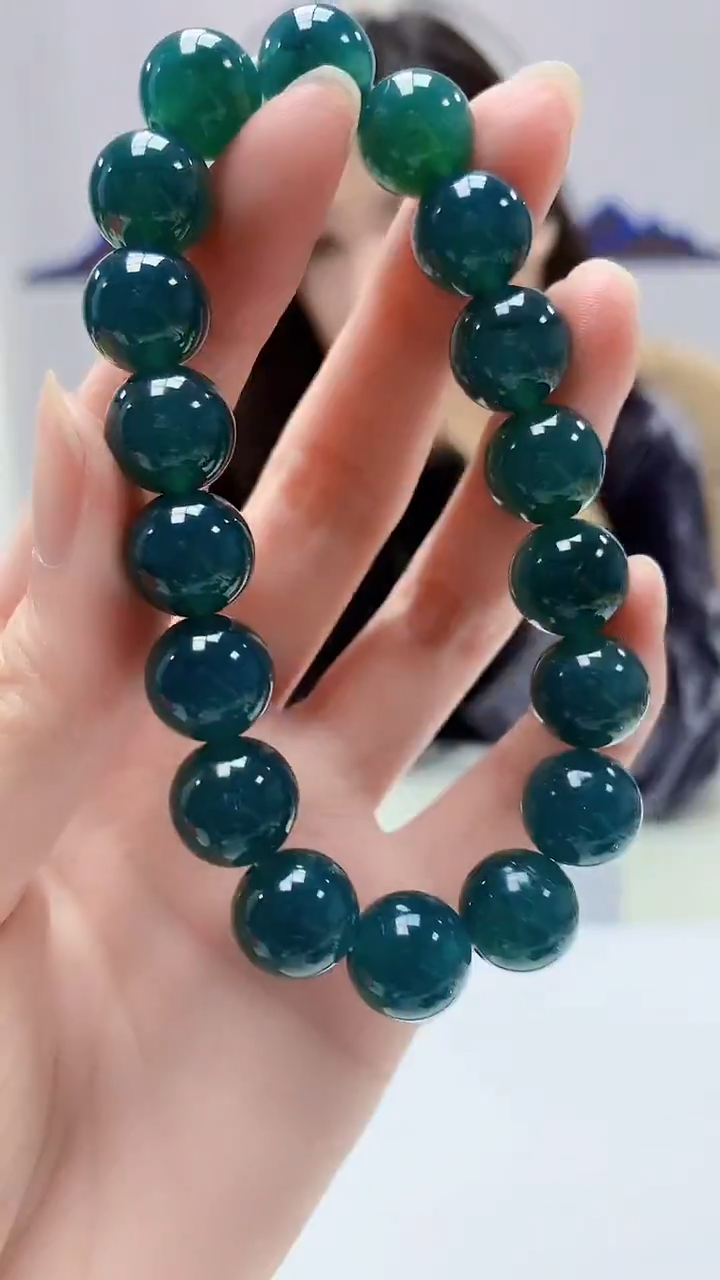 【闪购商品】定制翡翠未镶嵌4829zm-毛货手串127