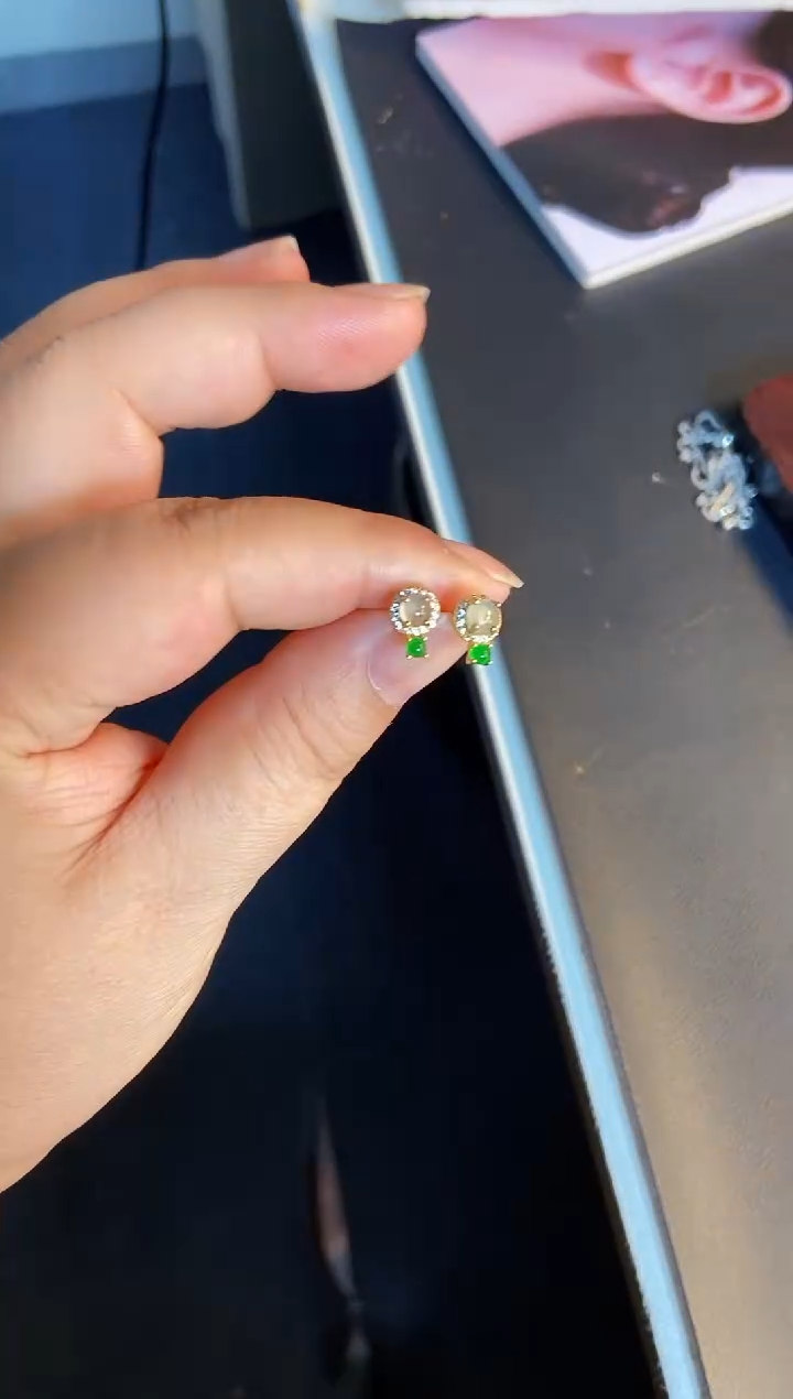 吊坠(不含链)银S925镶嵌翡翠1