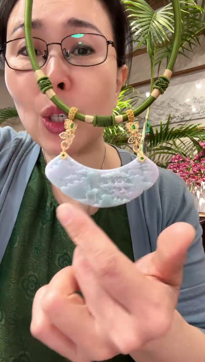 【闪购商品】翡翠颈饰未镶嵌国风