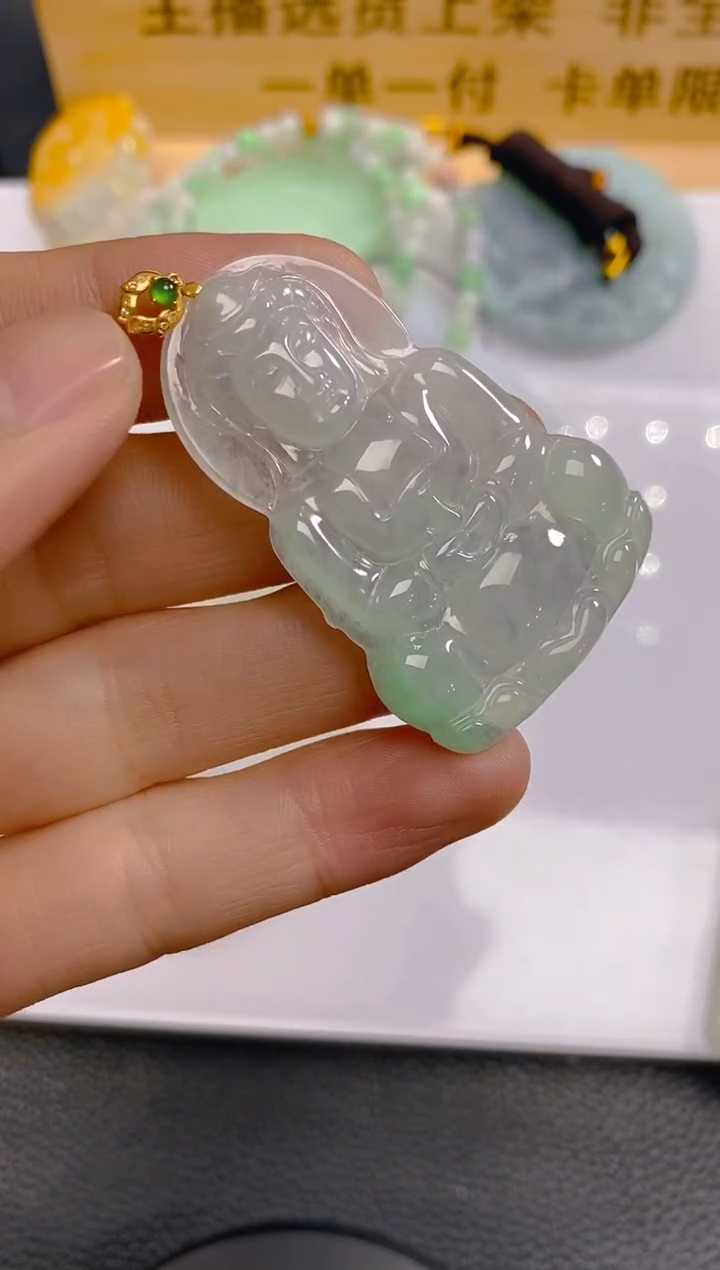 【闪购商品】翡翠颈饰18K金镶嵌LY061118