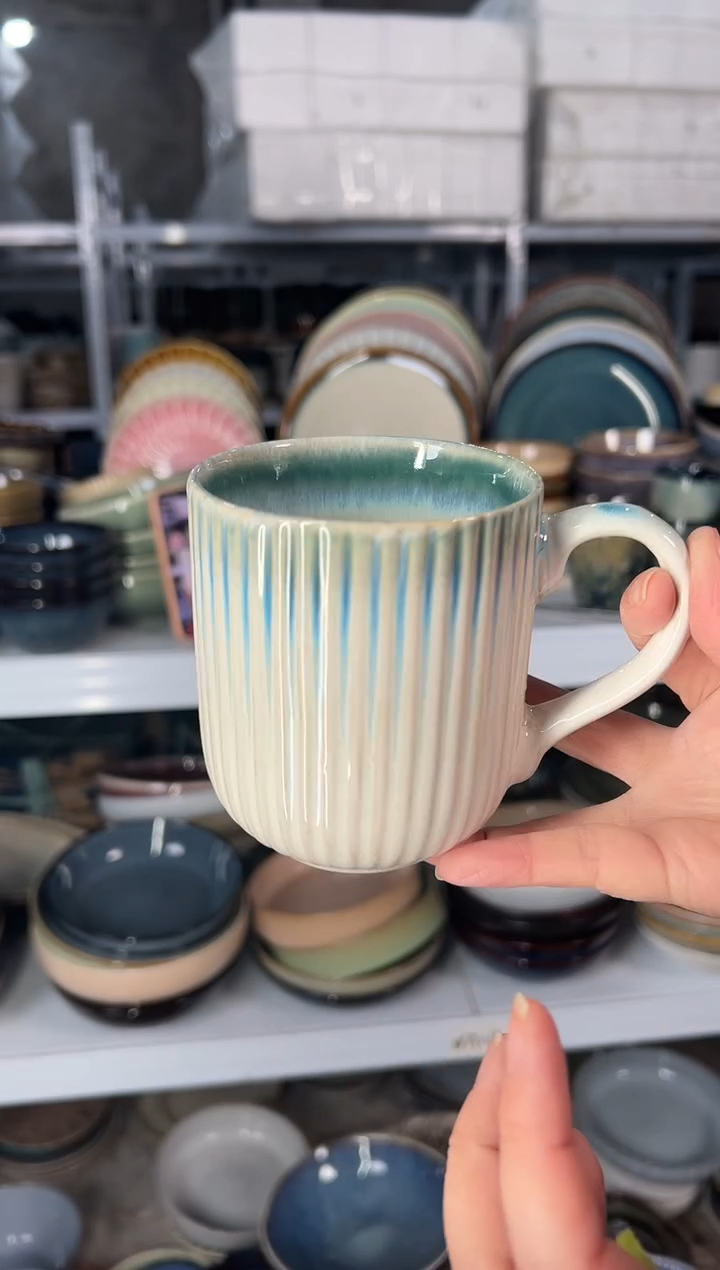 陶瓷外贸尾货瑕疵满20包邮X 水杯