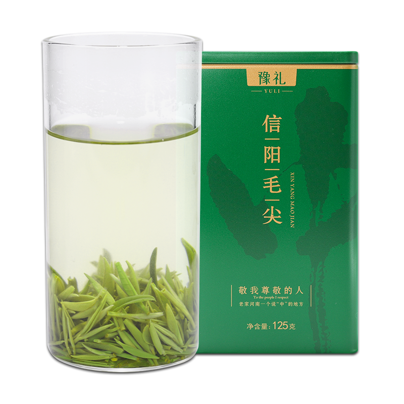 仰天雪绿2025年信阳毛尖礼盒明前特级绿茶盒装自饮茶