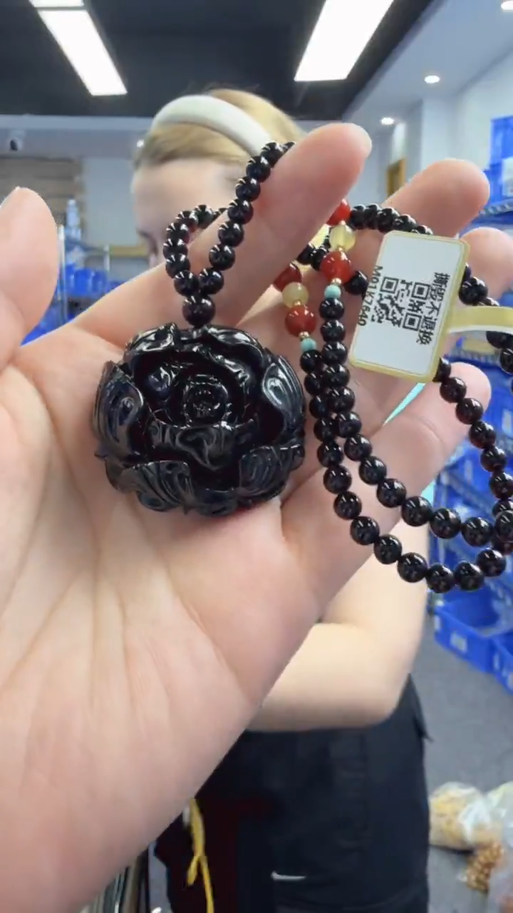 未镶嵌颈饰琥珀23秒拍号假一罚十