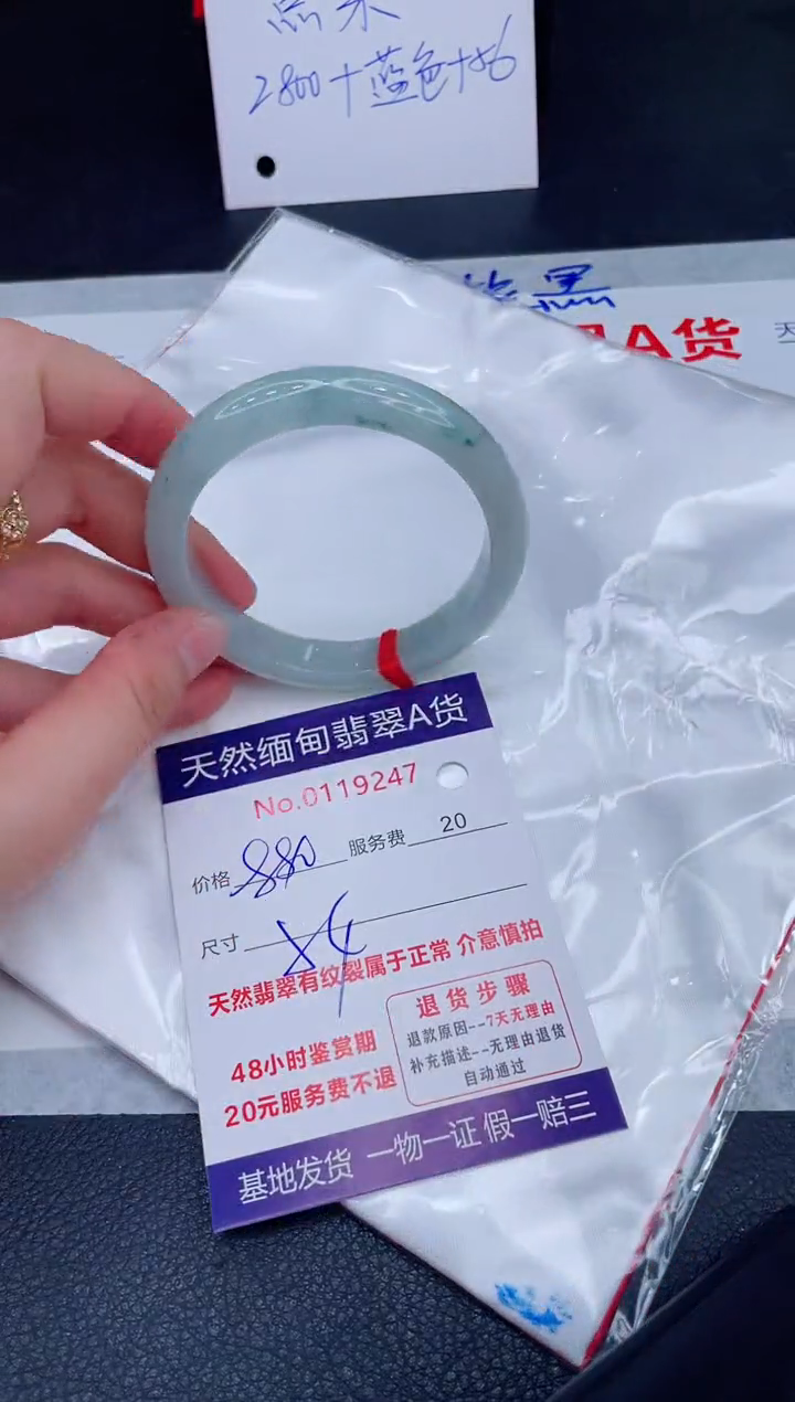 未镶嵌手镯翡翠880.00