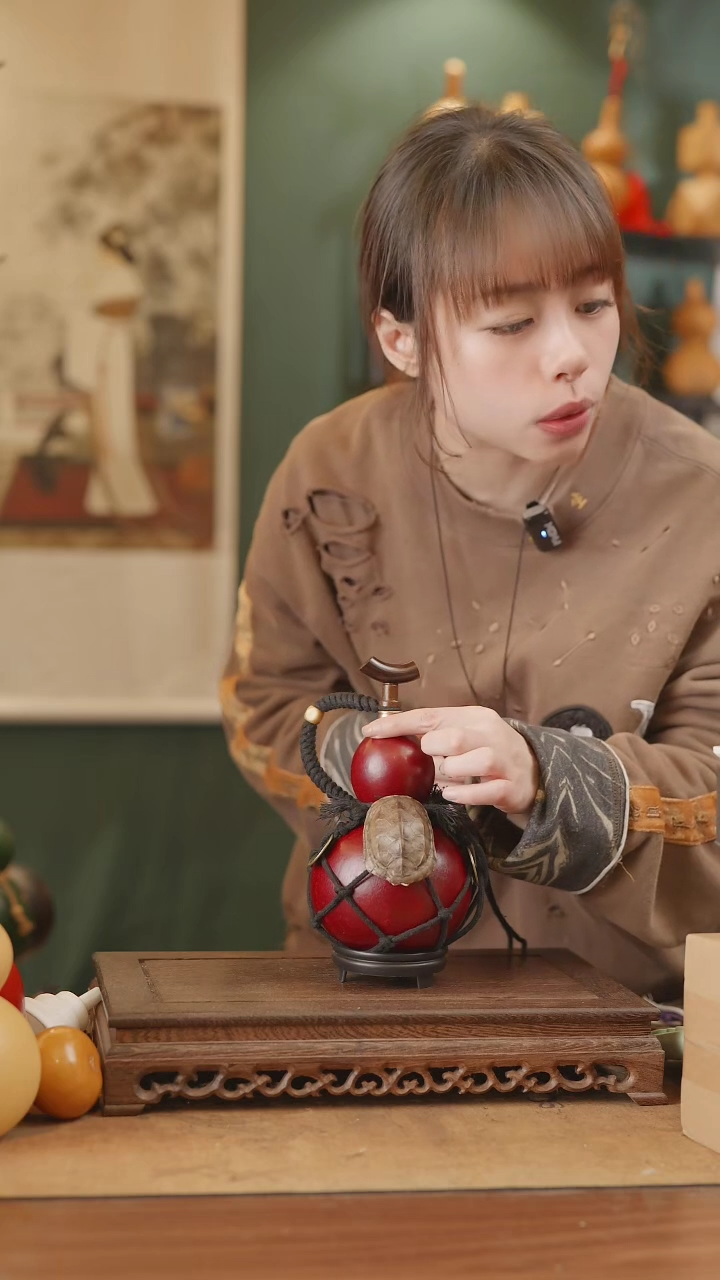 【闪购商品】282号精品天然大漆工艺防渗内胆酒葫芦~