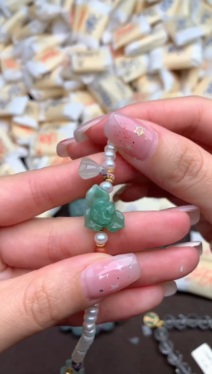 【闪购商品】翡翠手链银S925镶嵌—