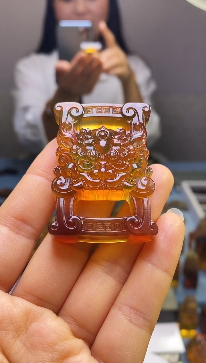 【闪购商品】琥珀颈饰未镶嵌SN4-35（经书扣）