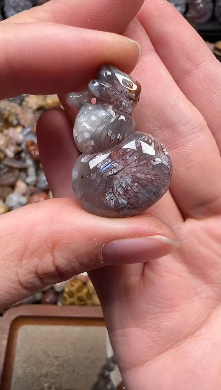 颈饰未镶嵌硅化珊瑚（珊瑚玉）136