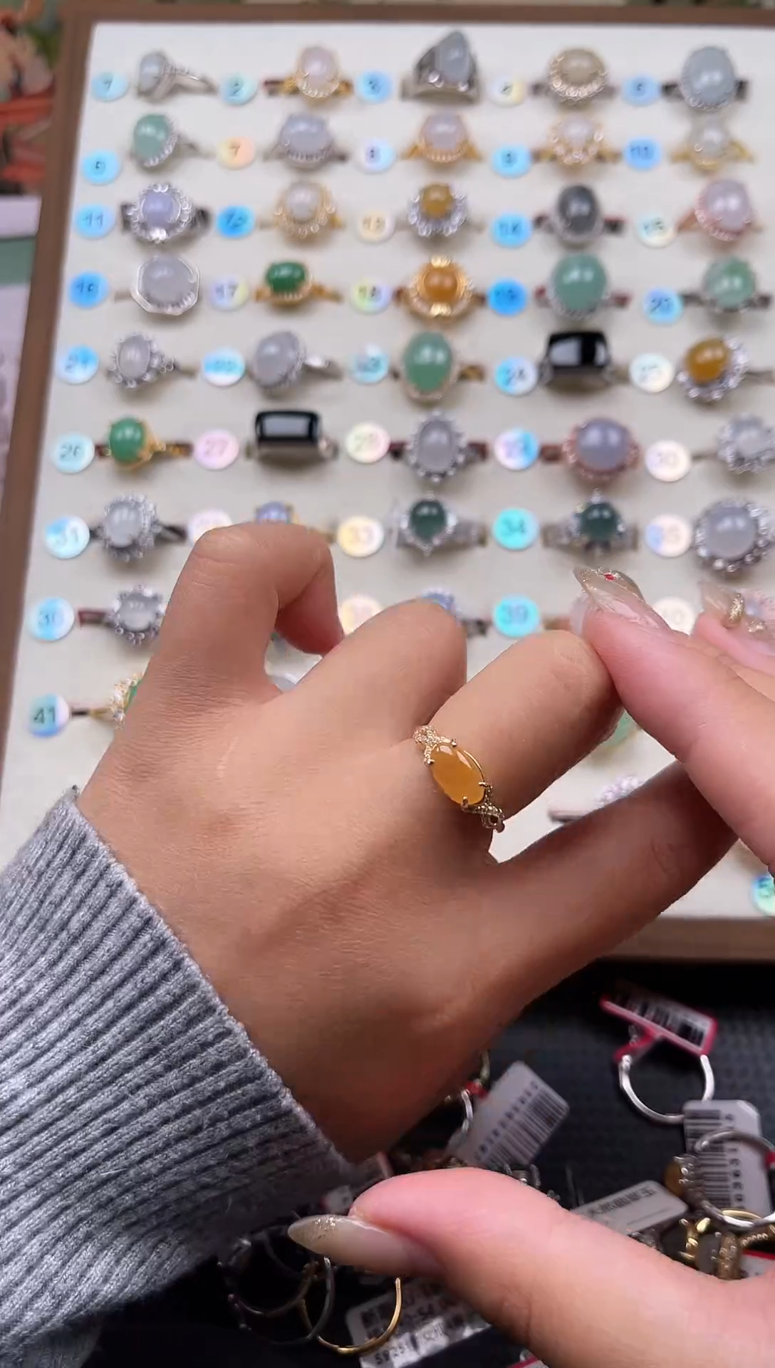 【闪购商品】翡翠戒指银S925镶嵌天然A货翡翠戒指