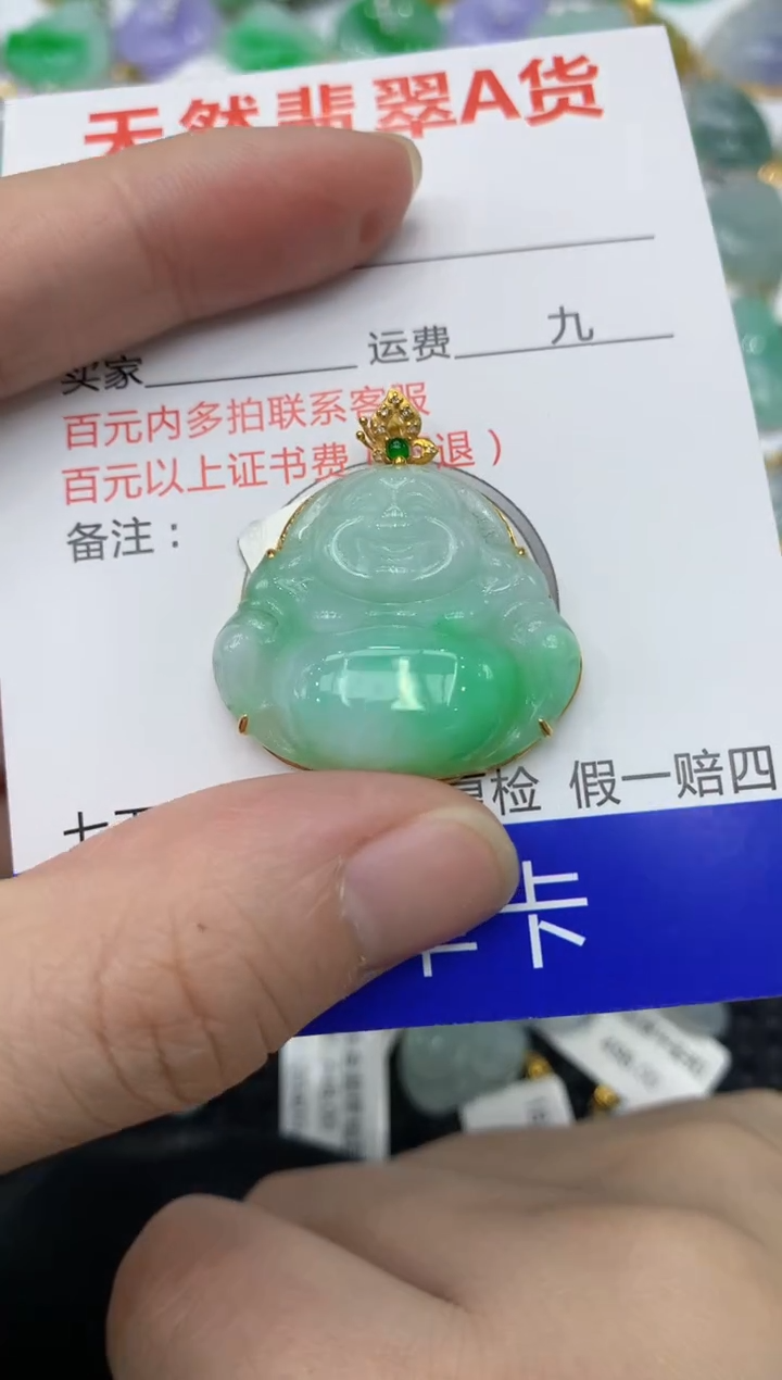 【闪购商品】翡翠颈饰18K金镶嵌111111111111