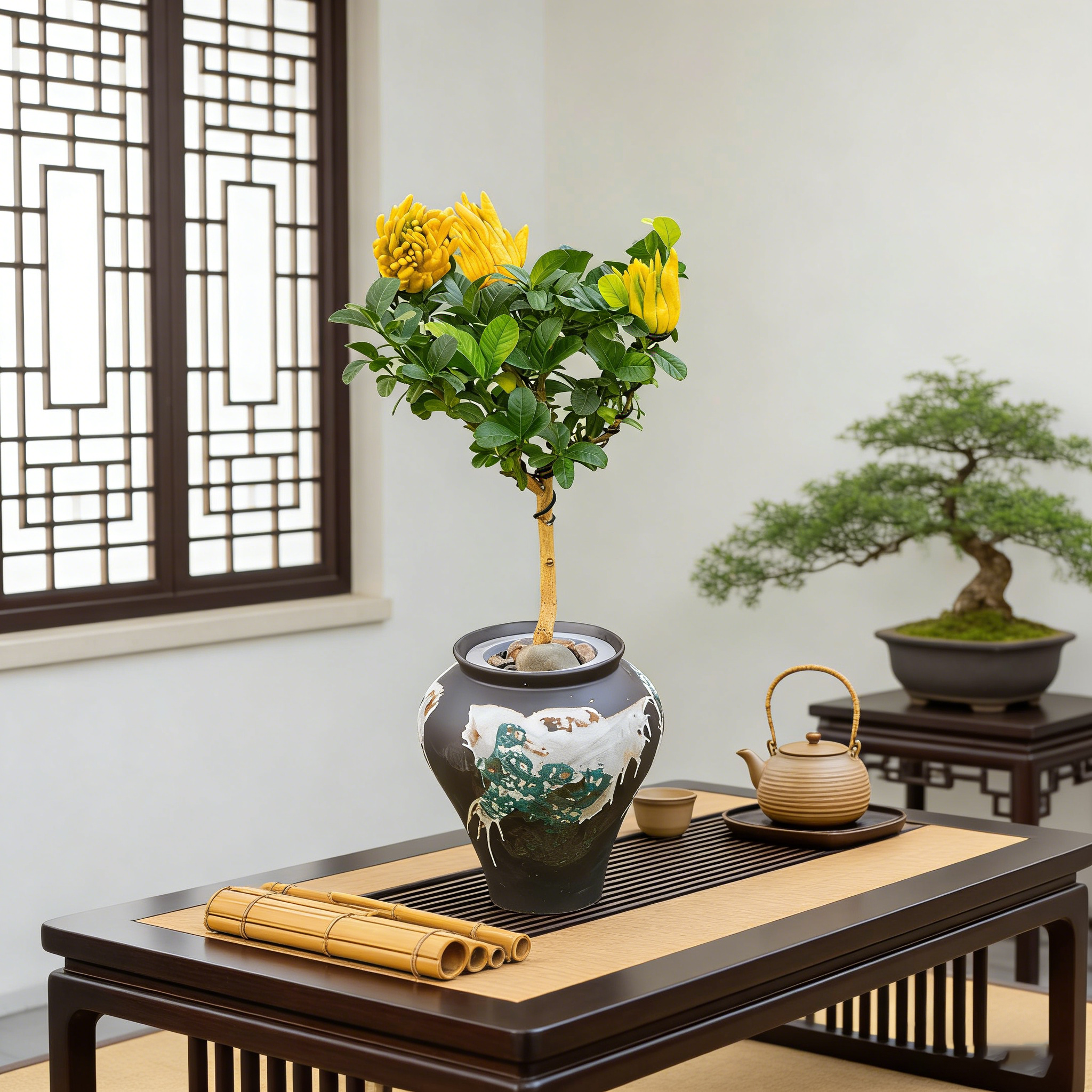 水榭花乡【纳兰专属】佛手水培绿植桌面家居好养护简约四季常青